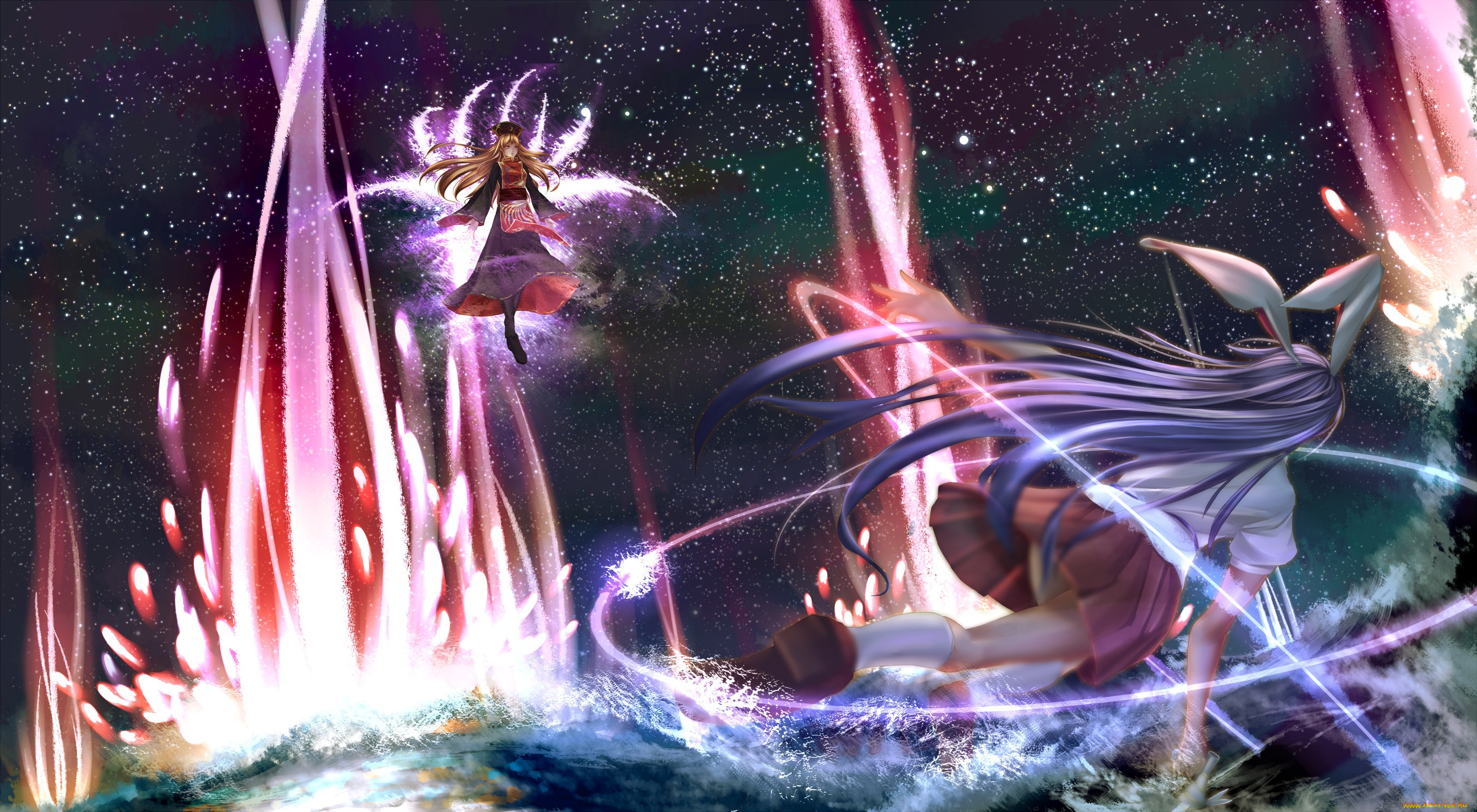 , touhou, , , haru-kun, junko, reisen, udongein, inaba, 
